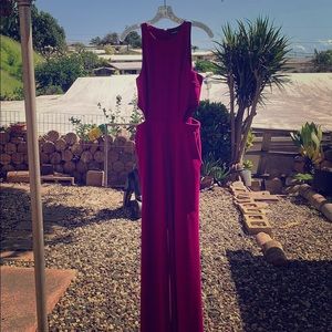 NWT Express Magenta jumpsuit SZ Sm